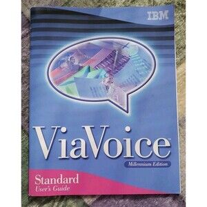 Vintage Software -IBM ViaVoice-Windows Millennium Edition Box, Manuals, Inserts